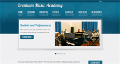 Desktop Screenshot of brenhammusicacademy.com